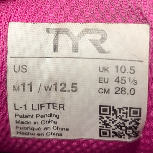 TYR L1 Lifting Shoes - Picture 6 of 6